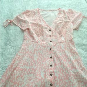 White and pink dress